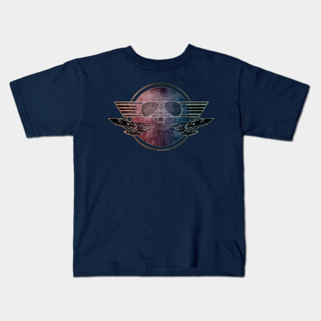 TOP GUN Kids T-Shirt by arxitrav